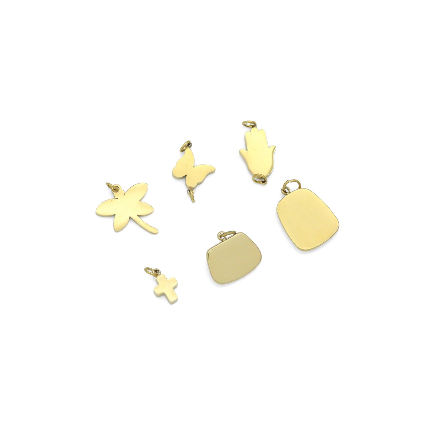 Mother of Pearl Dragonfly Butterfly Hamsa hand Connector charm, Purse Cross charm, Sku#LX896