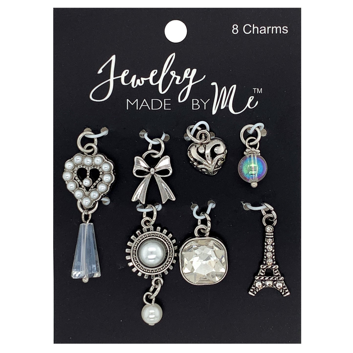 Antique Silver Romantic 8pc Vintage Charm Set