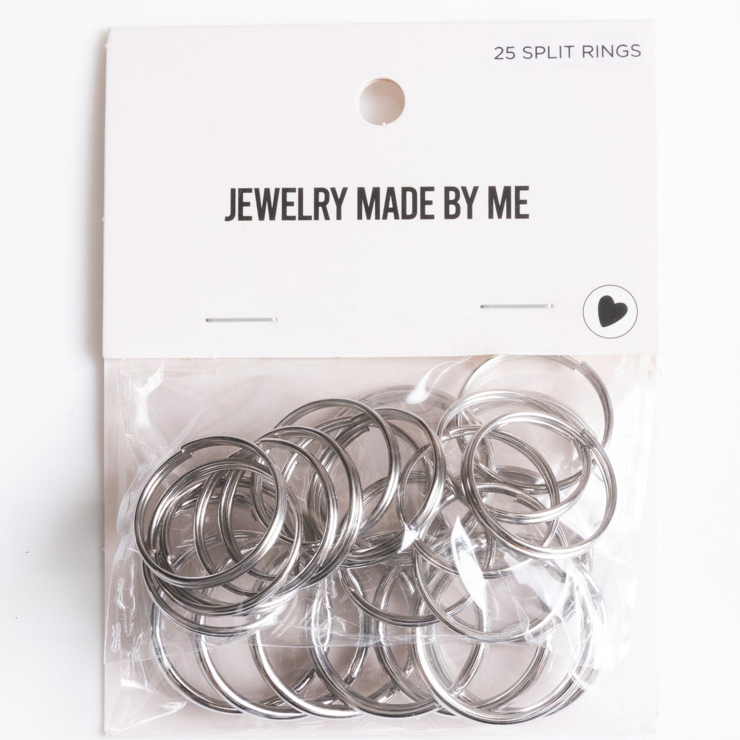 Silver Tone Split Key Rings Multipack of 25