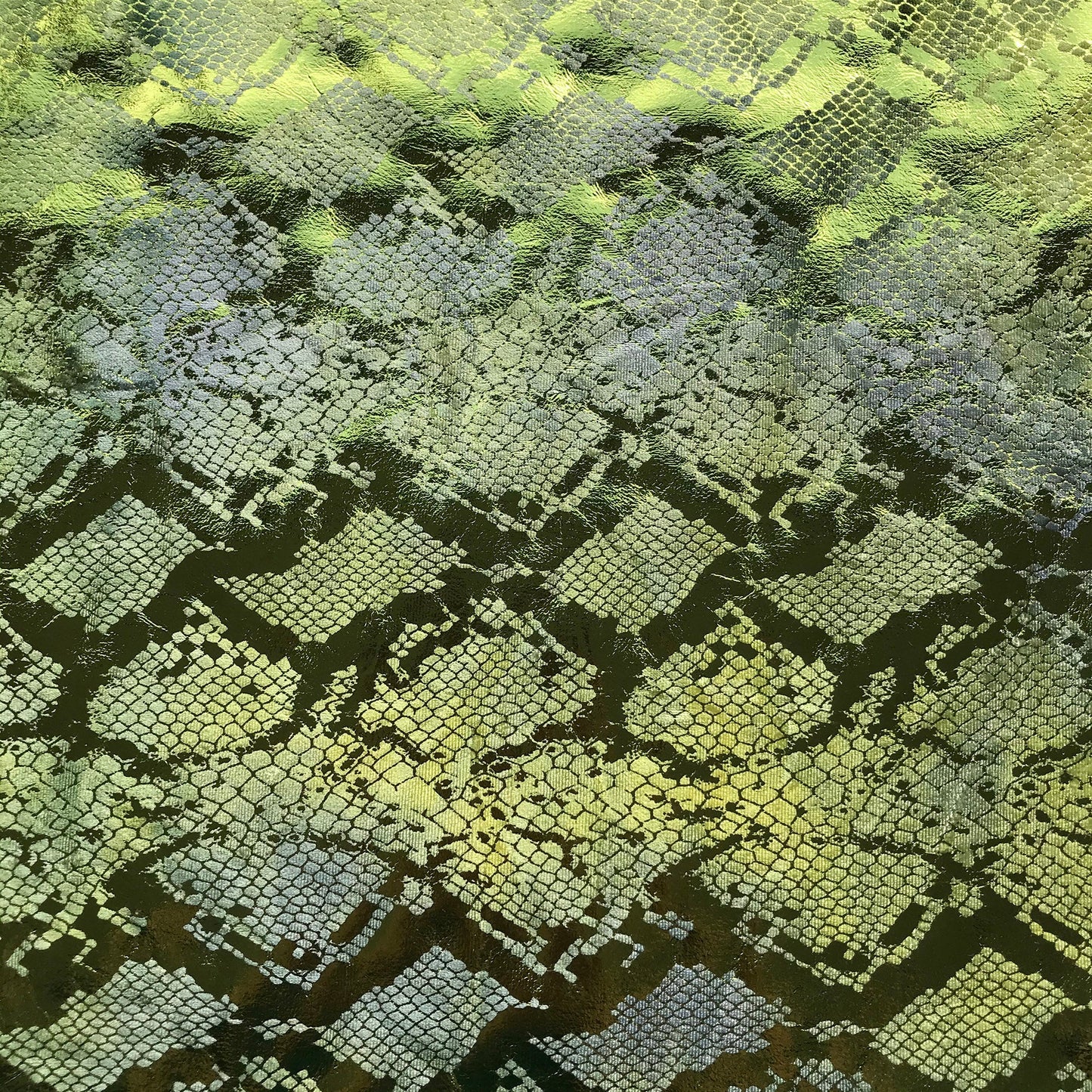 Jungle Cobra Foil Printed Stretch Velvet Fabric | Blue Moon Fabrics