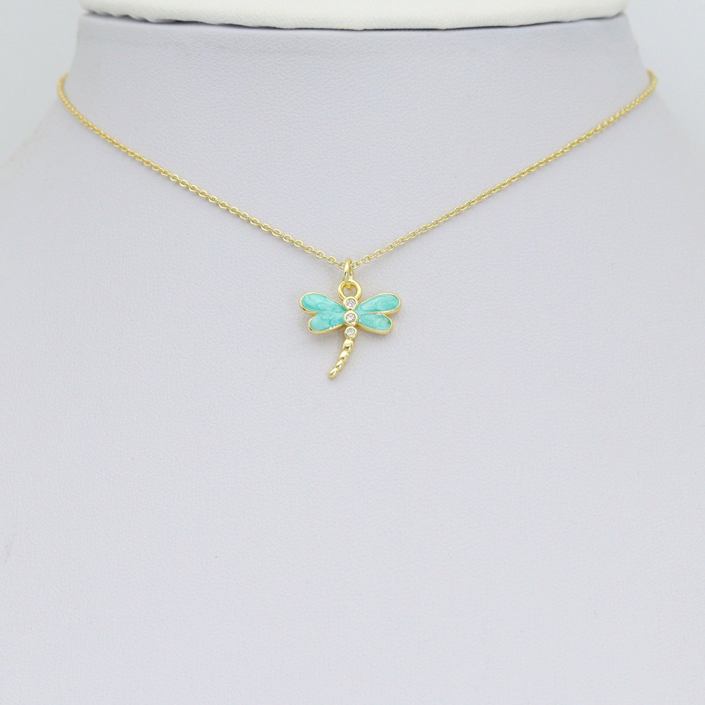 Colorful Enamel Dragonfly charm For Necklace Bracelet Jewelry Making Supply, Sku#LD767