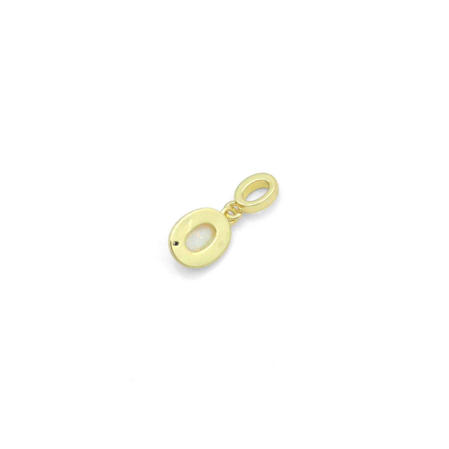 Opal oval Charm Pendant, Sku#LK1284