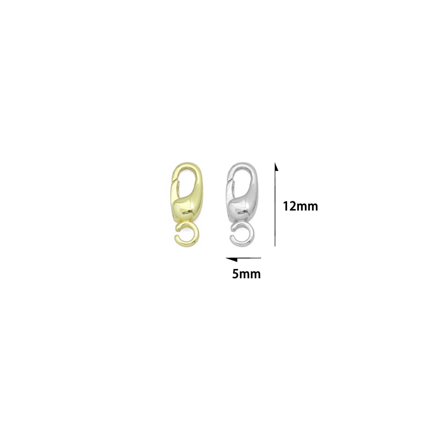 Gold silver Clip on clasp, Removable Bail Charm Pendant Enhancer Clasp, Sku#LX893