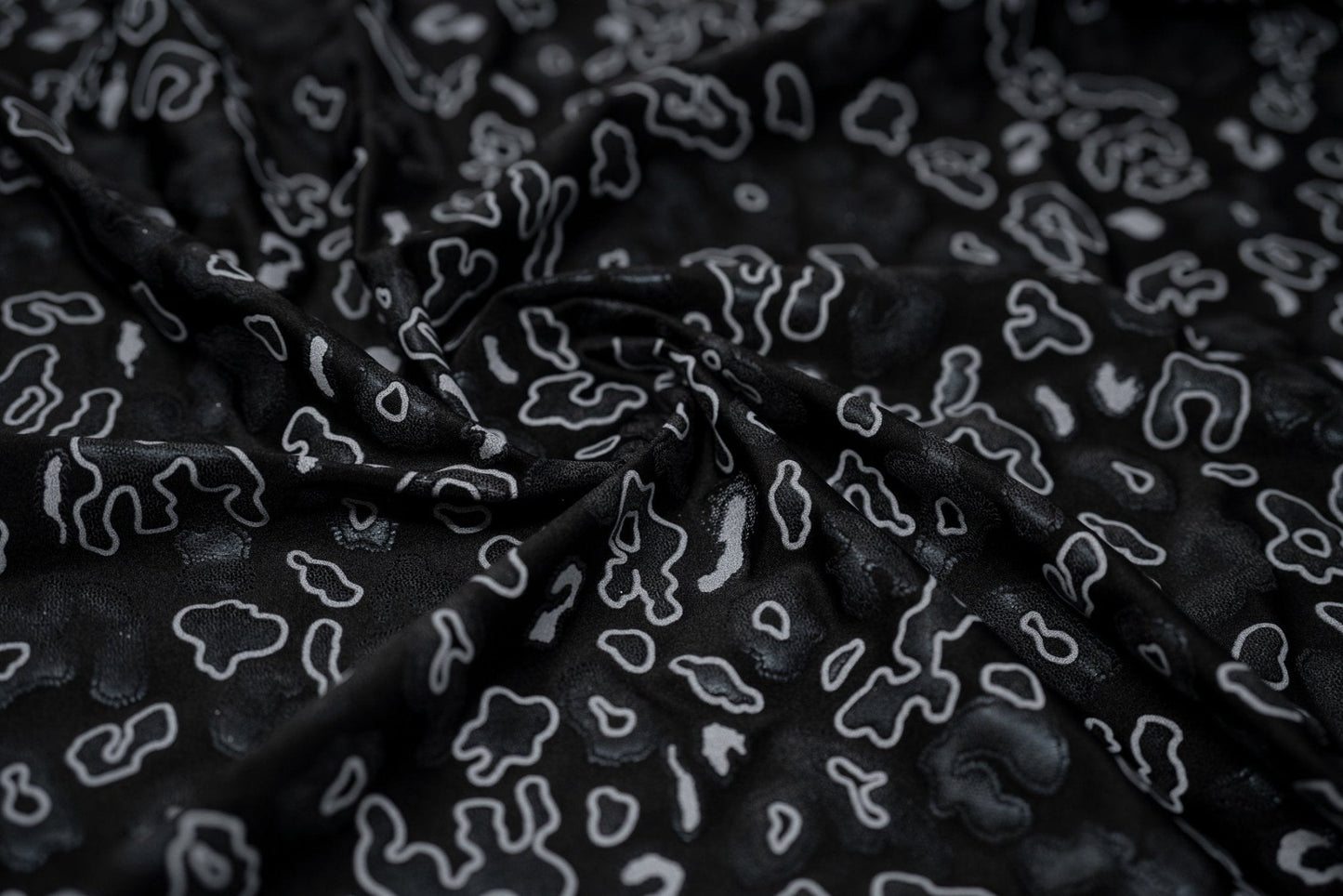 Leo Party Foil Printed Spandex Fabric | Blue Moon Fabrics