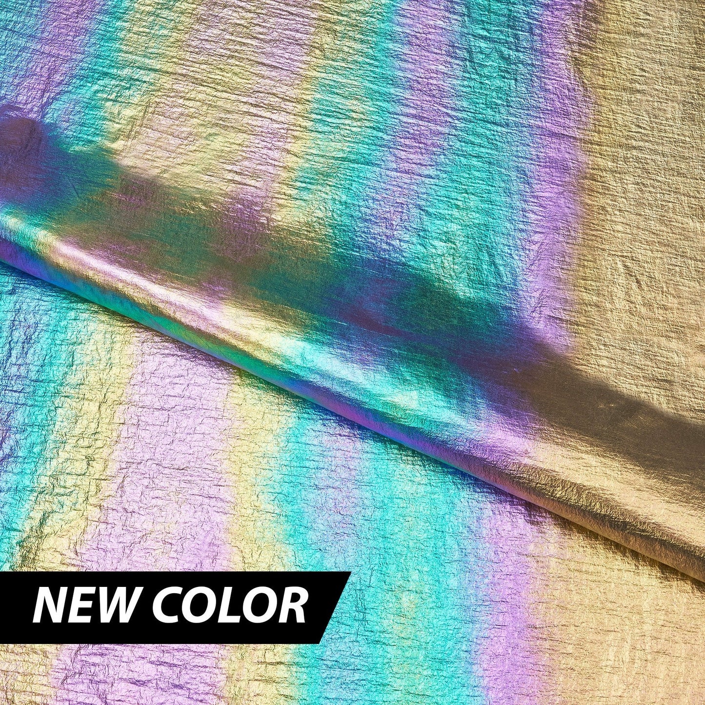 Mother of Pearl Foiled Nylon Fabric | Blue Moon Fabrics