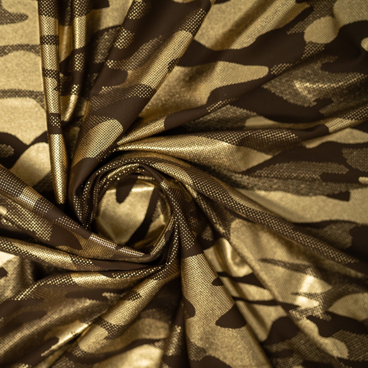 Nugi Foil Printed Spandex Fabric | Blue Moon Fabrics