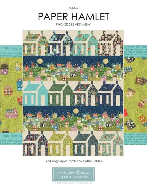 Paper Hamlet Quilt 48 1/2" x 60 1/2" Project Sheet