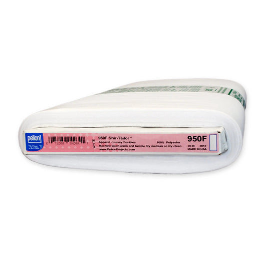 Pellon® 950F ShirTailor® Interfacing 20" x 10 yards Bolt. Color: White.