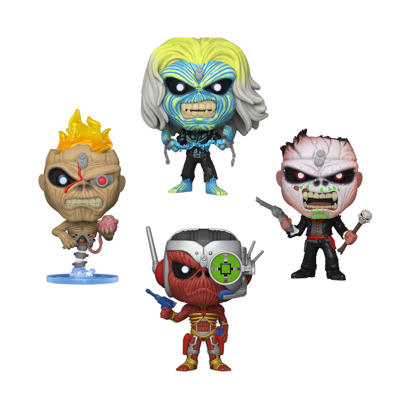 POP! Rocks: Iron Maiden - Eddie 4PK Glow in the Dark Box Set (AE Exclusive)