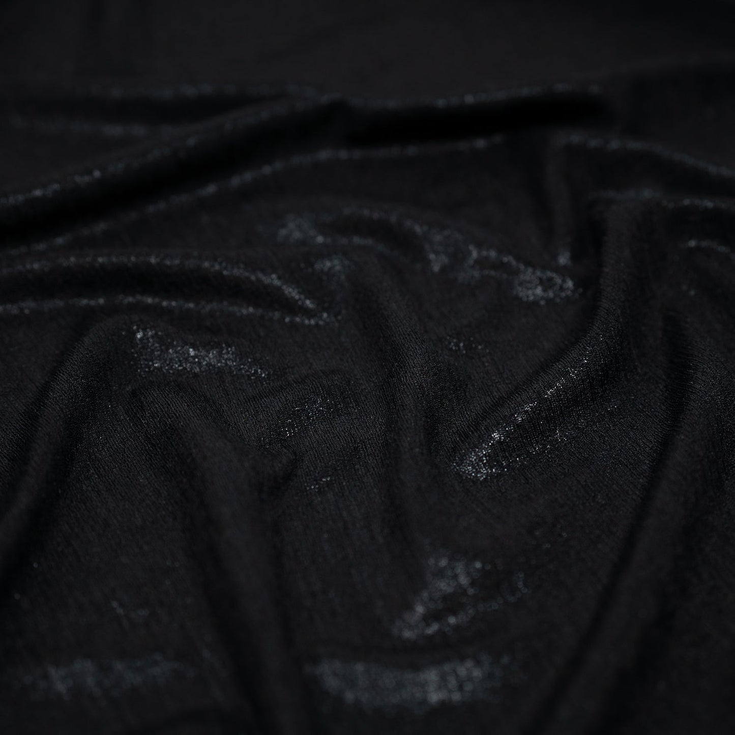 Posh Titanium Foiled Slinky Jacquard Fabric | Blue Moon Fabrics