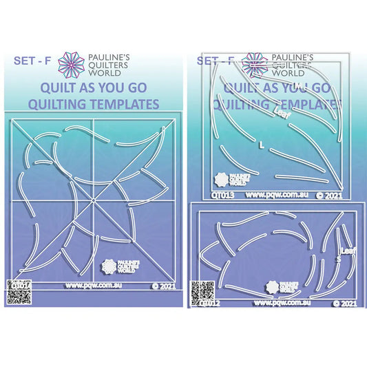 QAYG Quilting Templates Set F