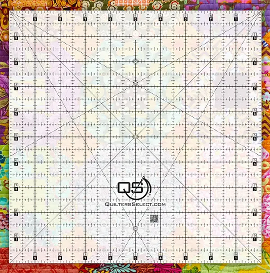 Quilters Select Non-Slip Crystal Clear Ruler 10���x10���