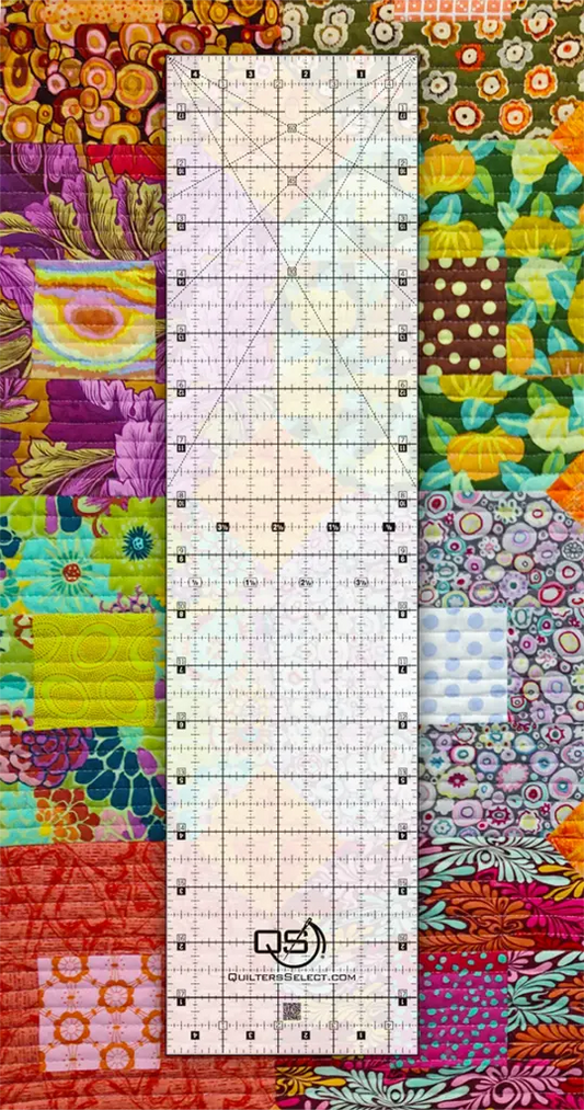Quilters Select Non-Slip Crystal Clear Ruler 4.5���x18���
