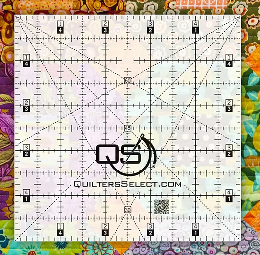 Quilters Select Non-Slip Crystal Clear Ruler 5���x5���