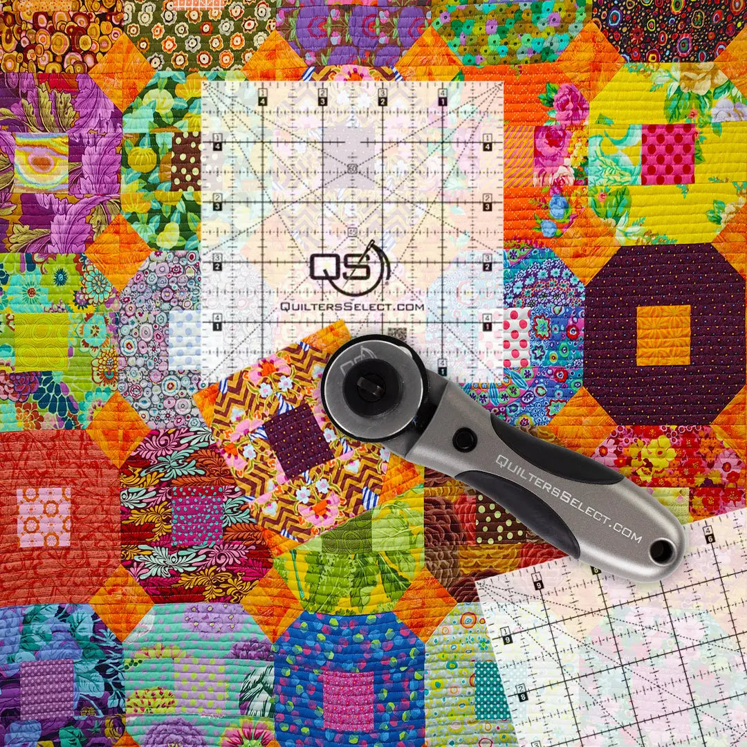 Quilters Select Non-Slip Crystal Clear Ruler 5���x5���