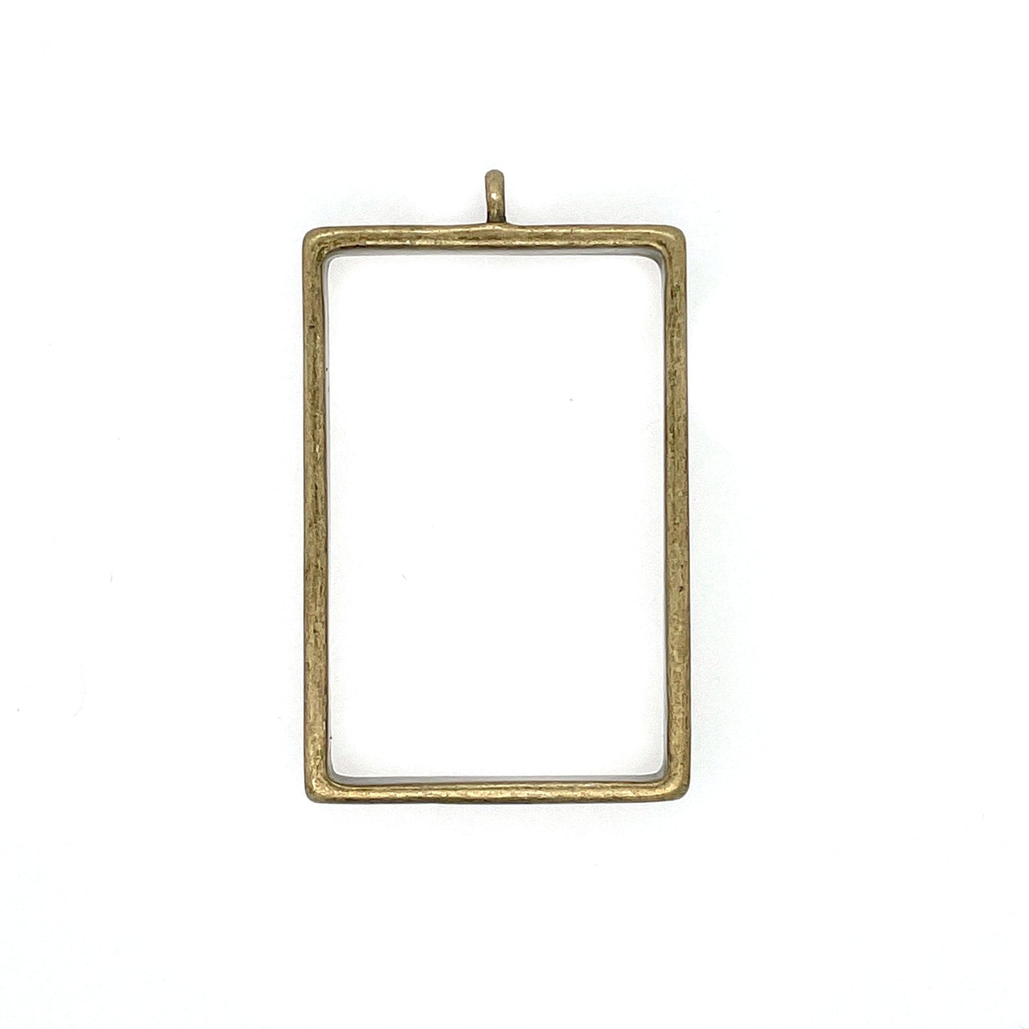 Ox Brass Rectangle Large Open Bezel