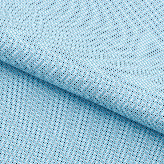Flowers n' Dots Printed On Recycled Spandex Fabric | Blue Moon Fabrics