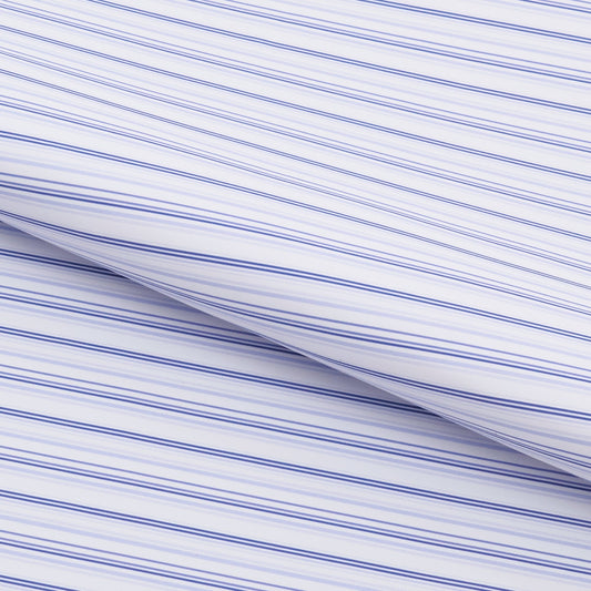 Diverse Shade of Stripes Printed On Recycled Spandex Fabric | Blue Moon Fabrics