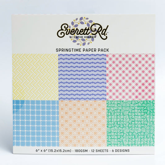 Pastel Prints 6x6 Paper Pack Everett Rd. by Cathe Holden