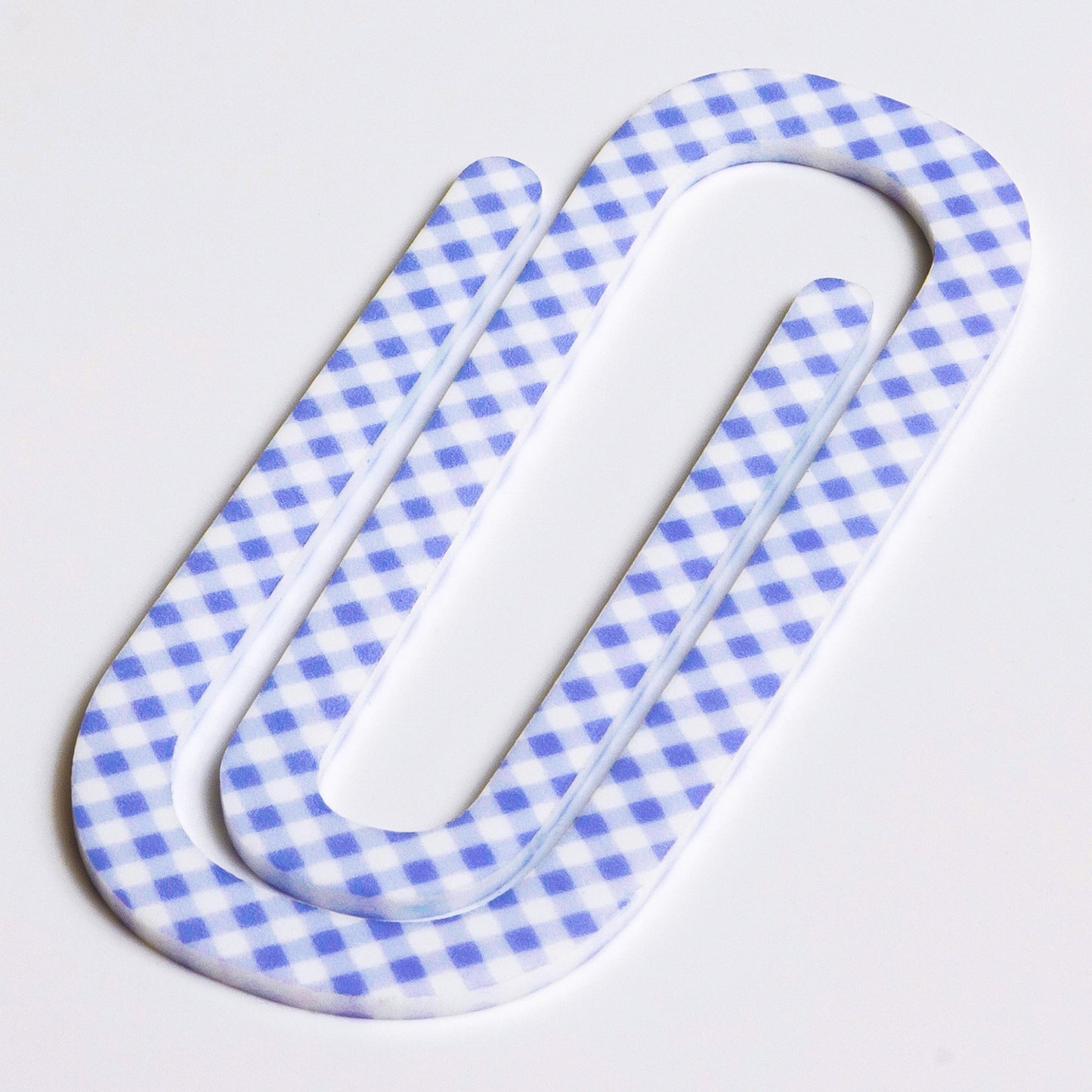Lavender Gingham Large Paperclip Everett Rd. by Cathe Holden
