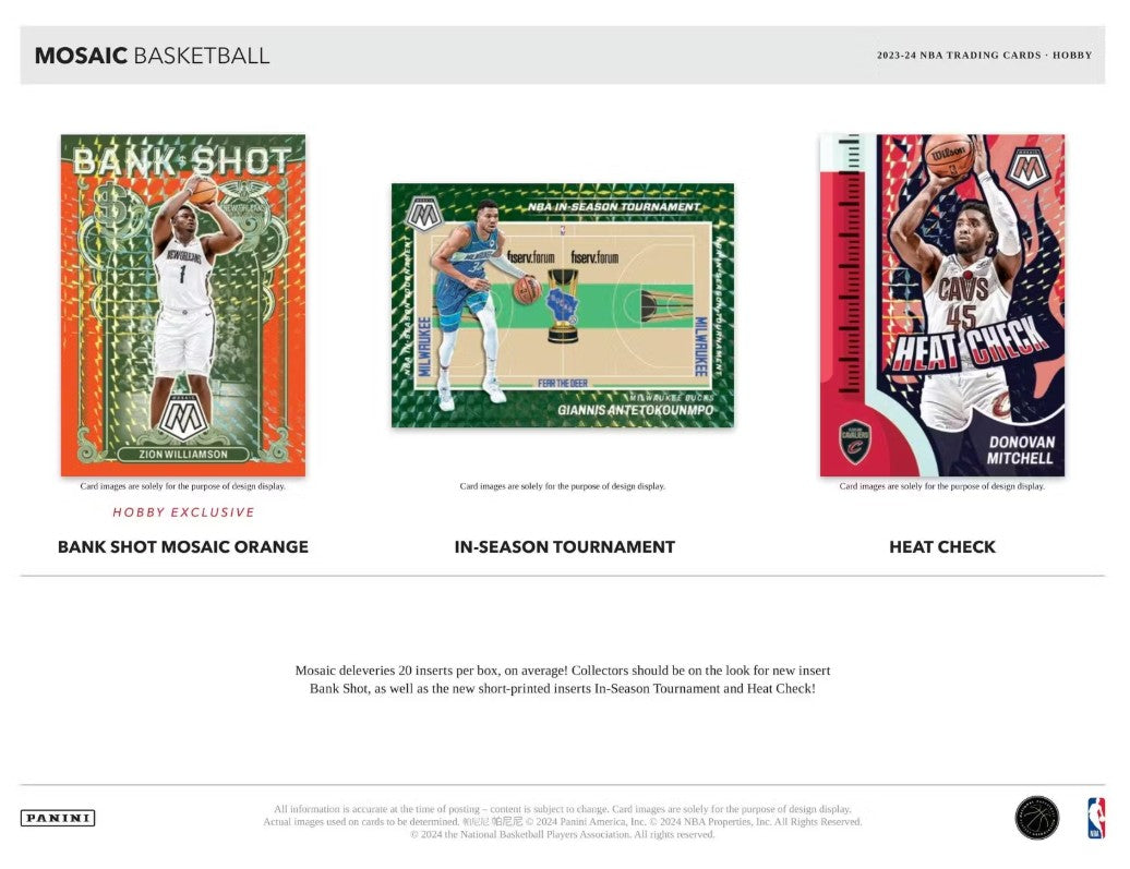 2023/24 Panini Mosaic Basketball Hobby Box