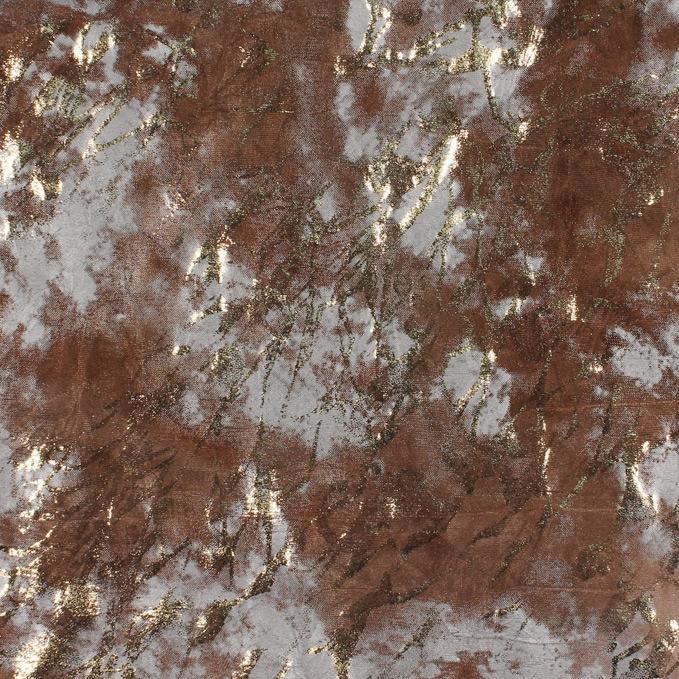 Squall Foiled Tie Dye Spandex Fabric | Blue Moon Fabrics