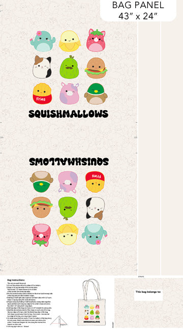 Squishmallows Bag Panel