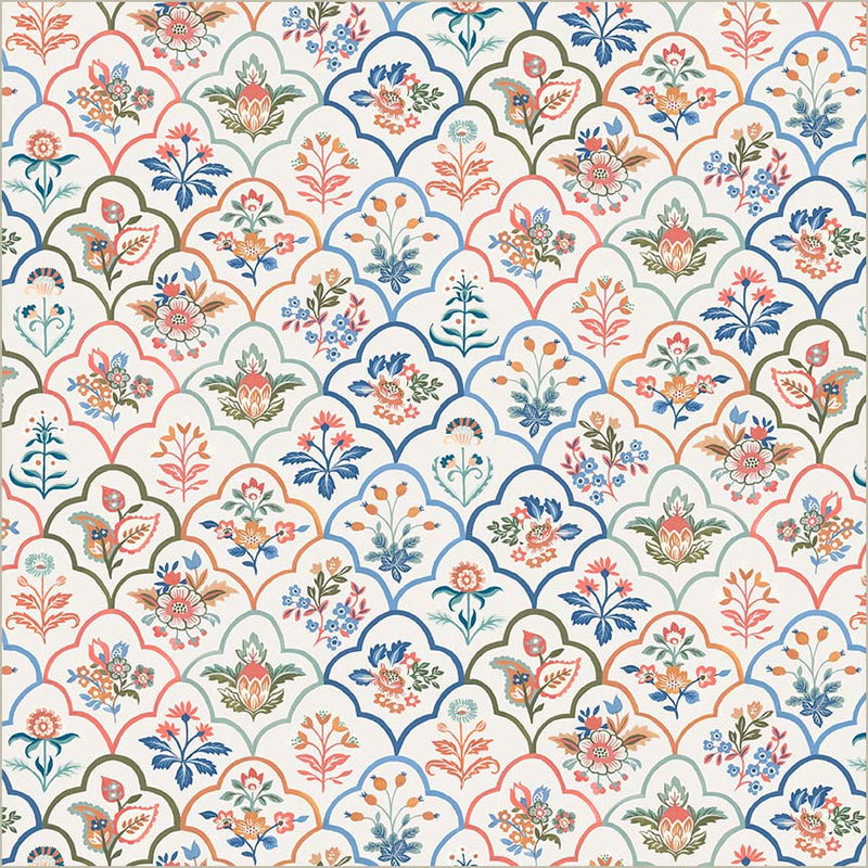 Tapestry Botanica Ivory Cotton 43/44 Fabric Per Yard