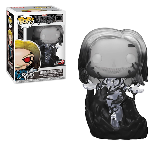 Funko Pop! Marvel Fantastic Four Venomized Invisible Girl Clear Variant GameStop Exclusive