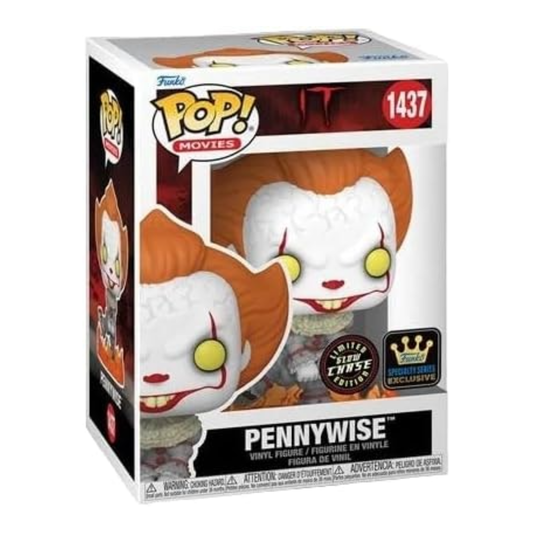 Funko Pop! Movies: IT - Pennywise Dancing Glow-in-The-Dark Chase Specialty Series