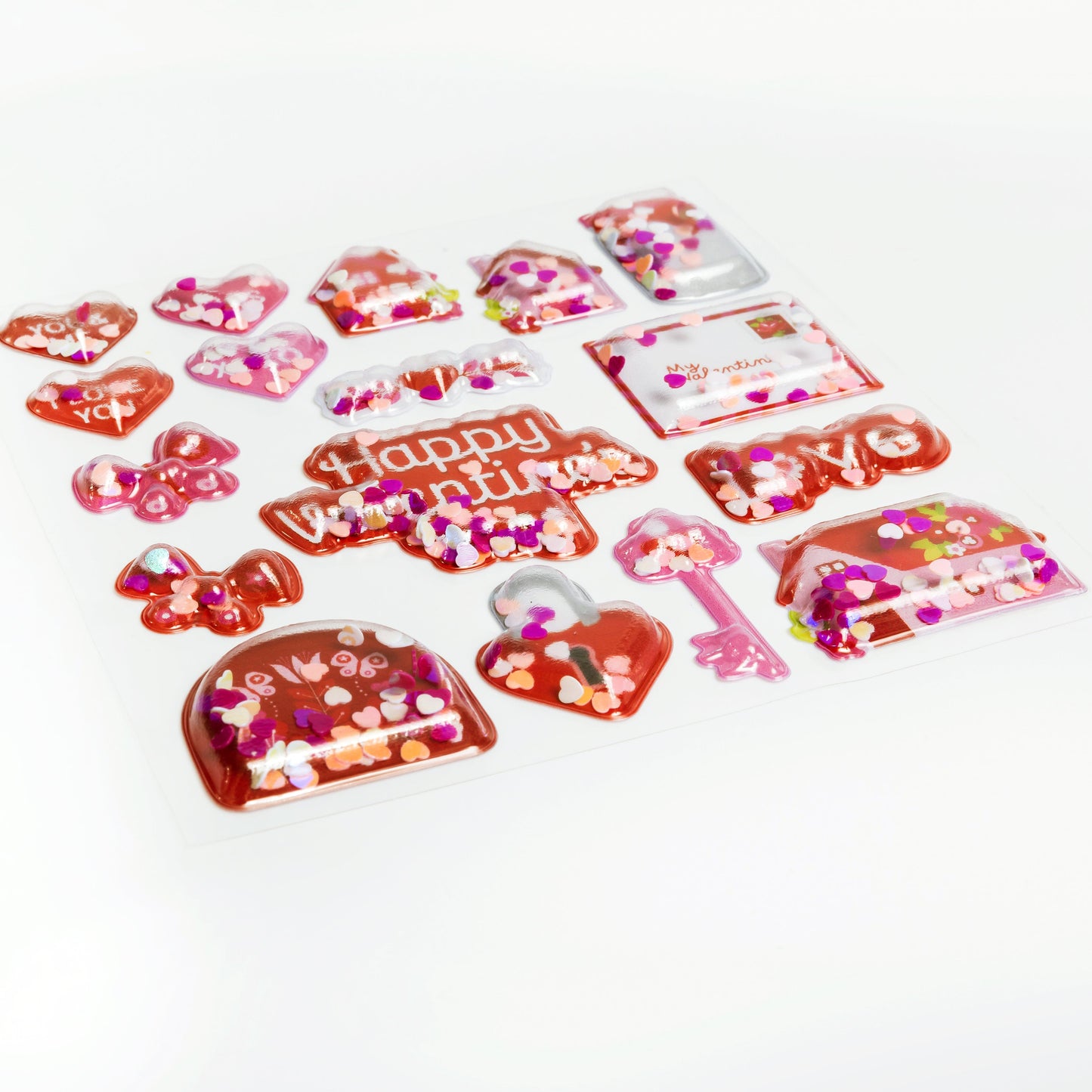 Valentine's Day Shaker Stickers Everett Rd. by Cathe Holden