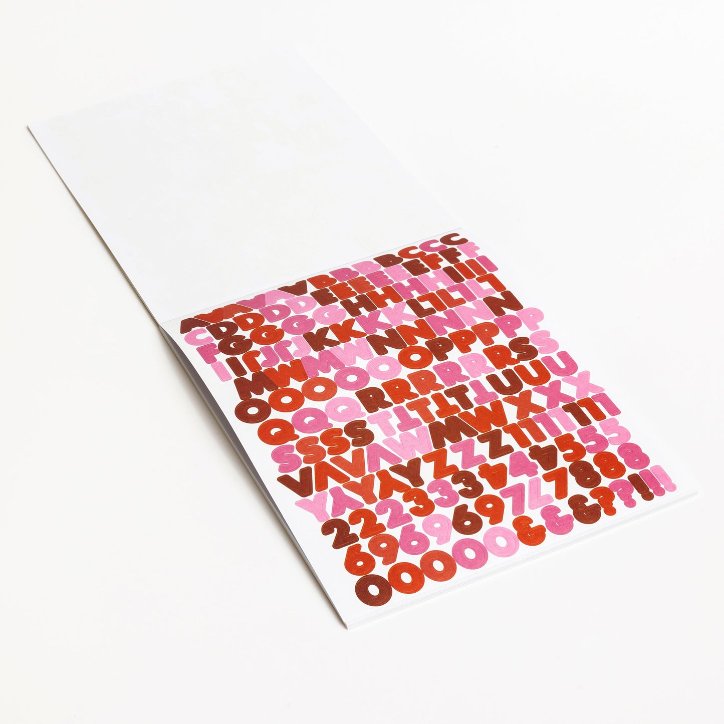 Red & Pink Block Letter Stickers Everett Rd. by Cathe Holden