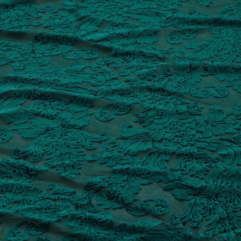 Versailles Burn Out Stretch Velvet Fabric | Blue Moon Fabrics