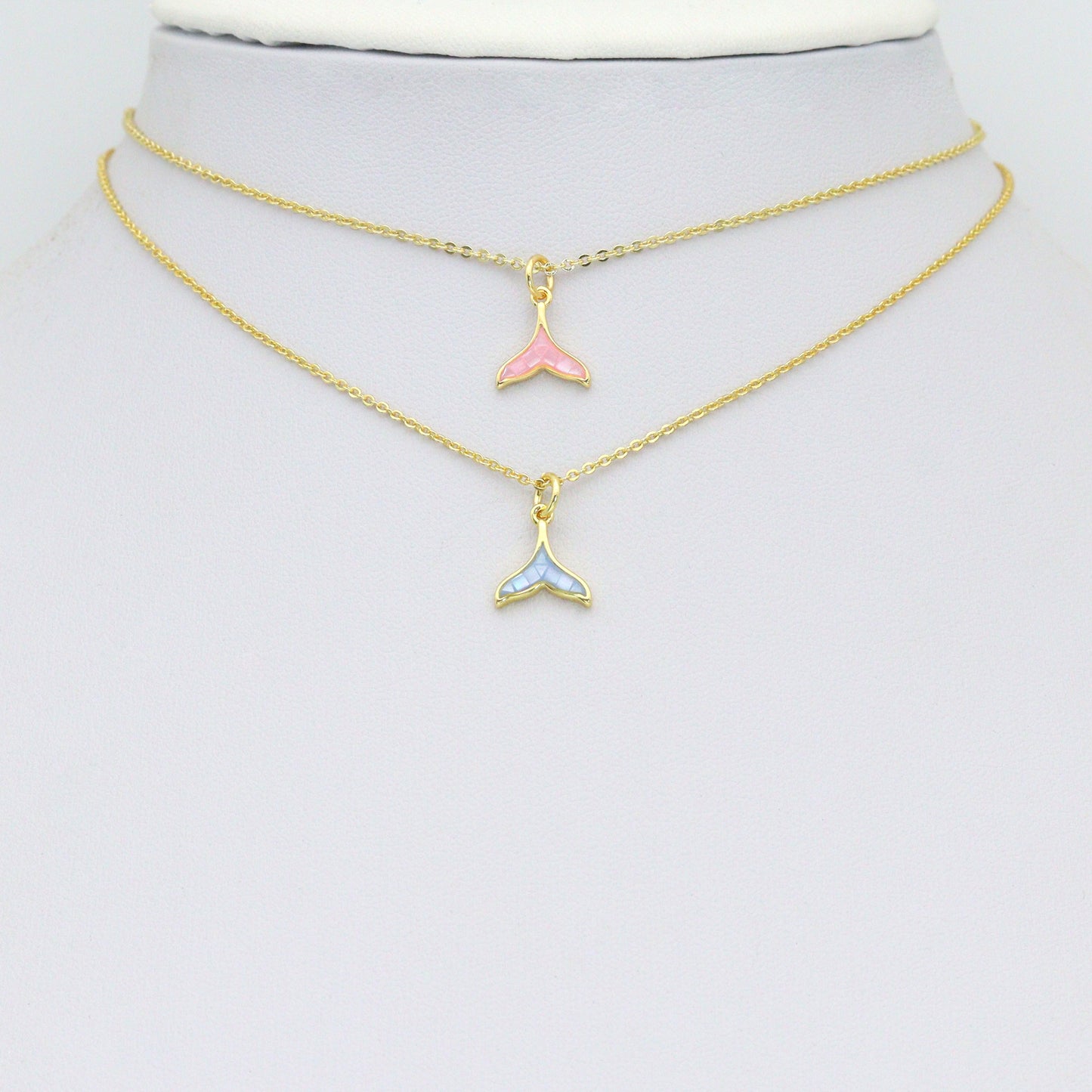 Mother of Pearl Whale Tail Pendant charm, Sku#WL27
