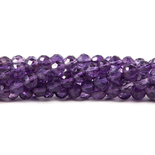 Amethyst Faceted Rounds Beads 14 inch 97 beads