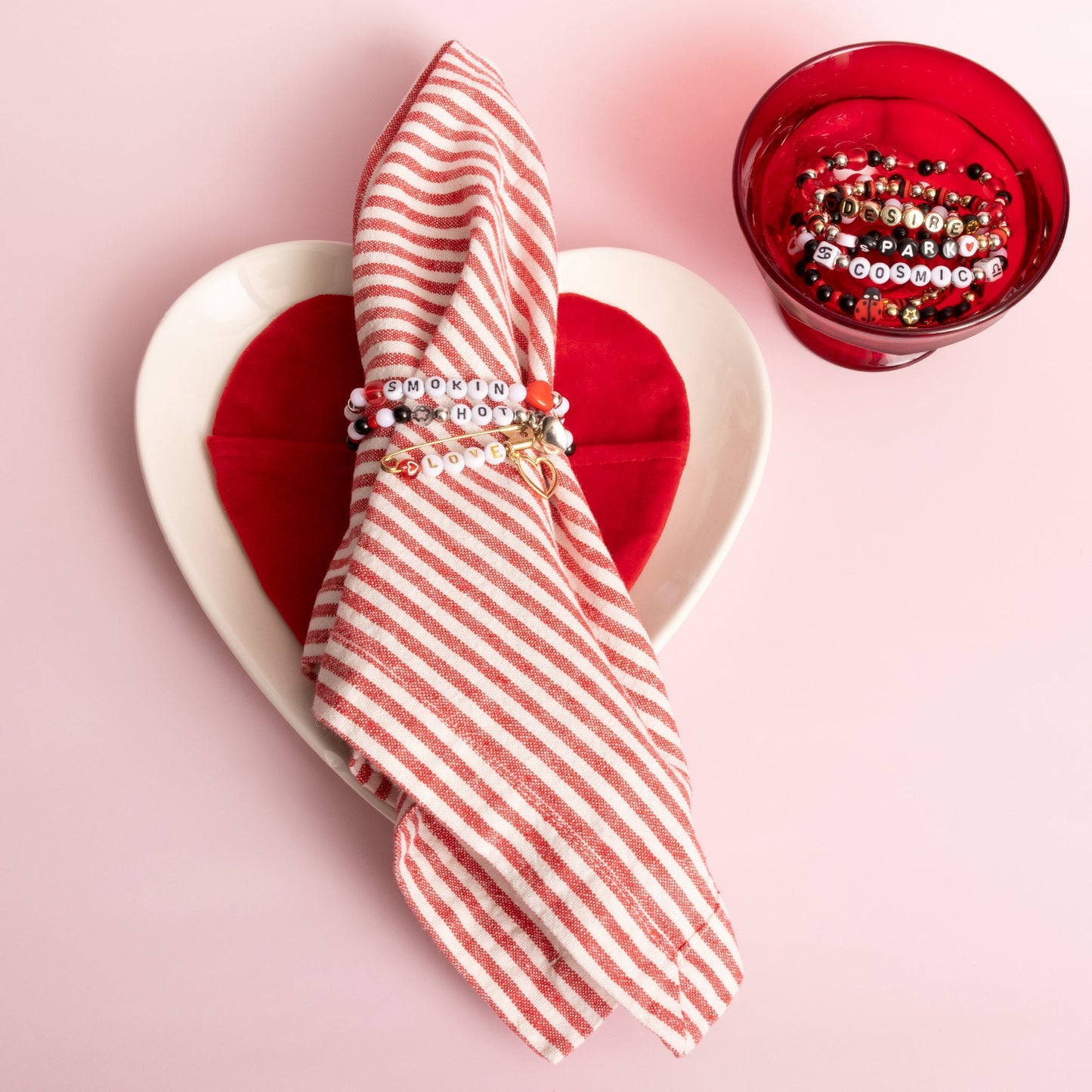 Ladybug and Hearts DIY Letter Bead Box