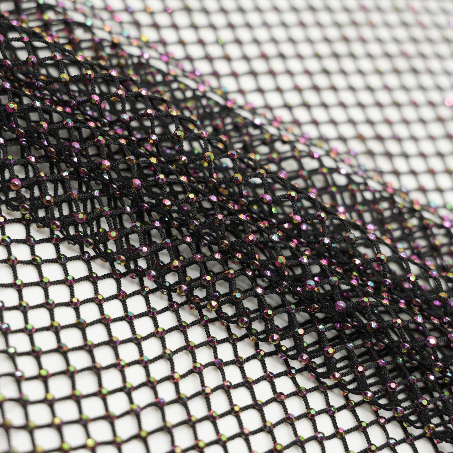 Enigma Diamond Fishnet Fabric | Blue Moon Fabrics