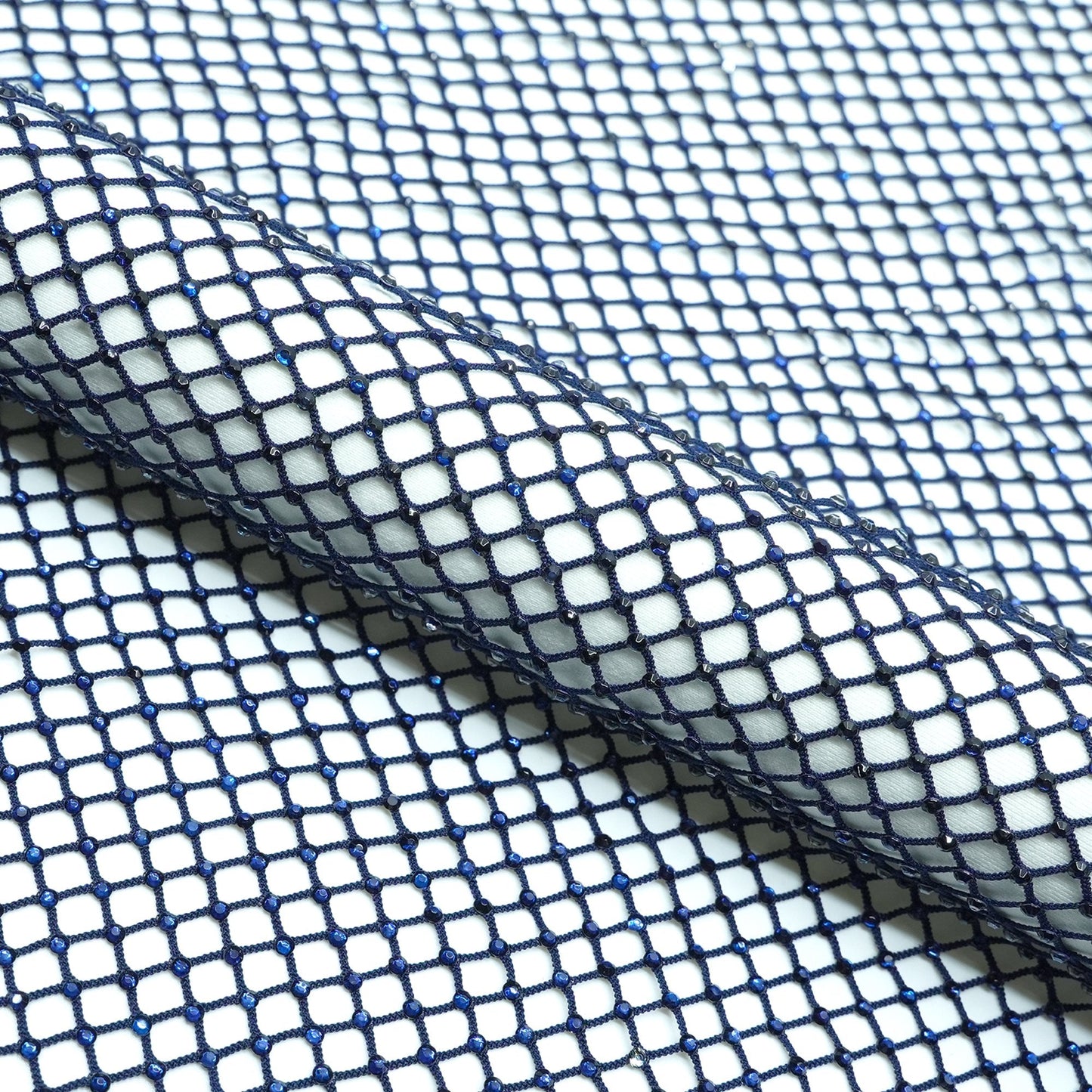 Enigma Diamond Fishnet Fabric | Blue Moon Fabrics