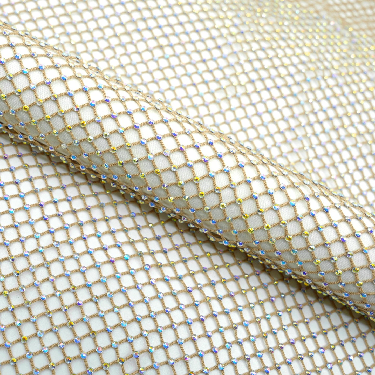 Enigma Diamond Fishnet Fabric | Blue Moon Fabrics