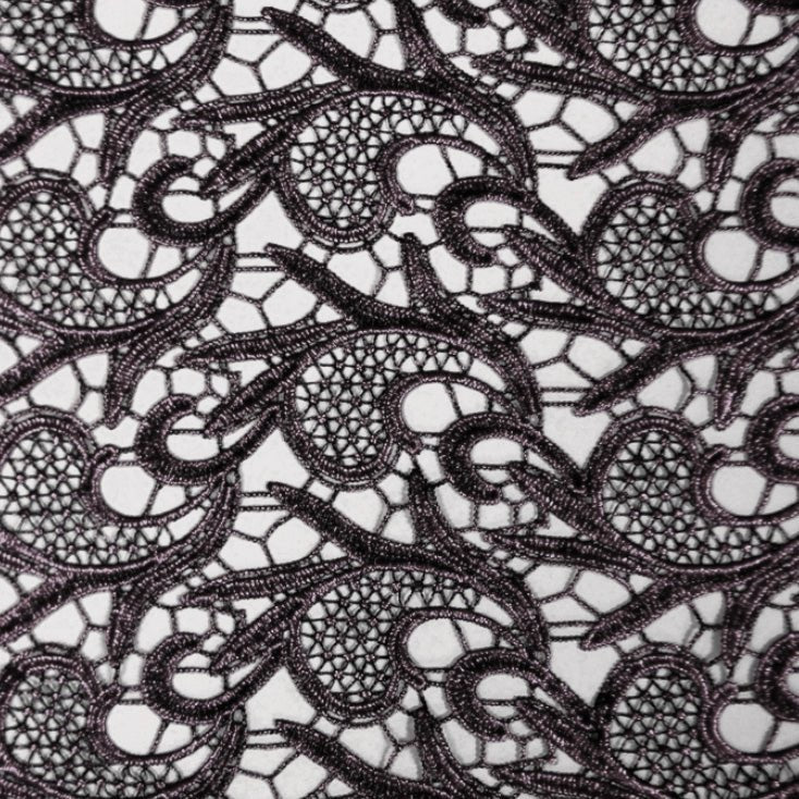 Milania Foiled Lace | Blue Moon Fabrics