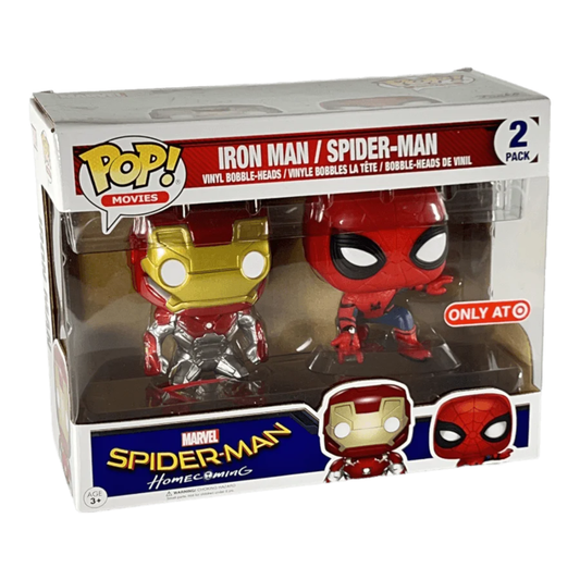 Funko Pop! Movies Marvel Iron Man Spider-Man 2 Pack (Target Exclusive)