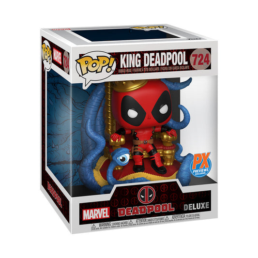 Funko Pop! Vinyl : King Deadpool on Throne (PX Exclusive) (Deluxe) : #724