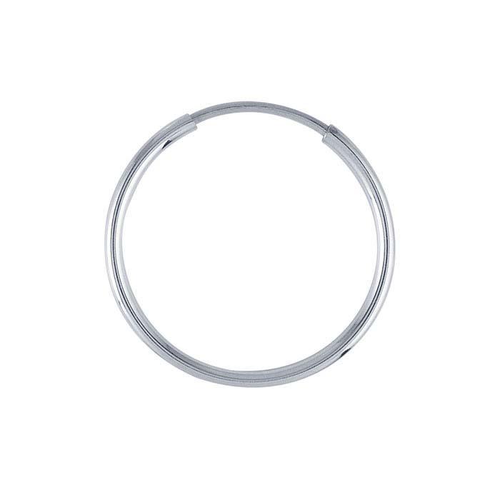 Sterling Silver Hoop Earrings 38mm
