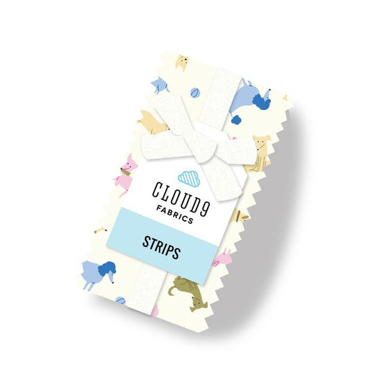 Playful Dogs Strips - 40 Pieces